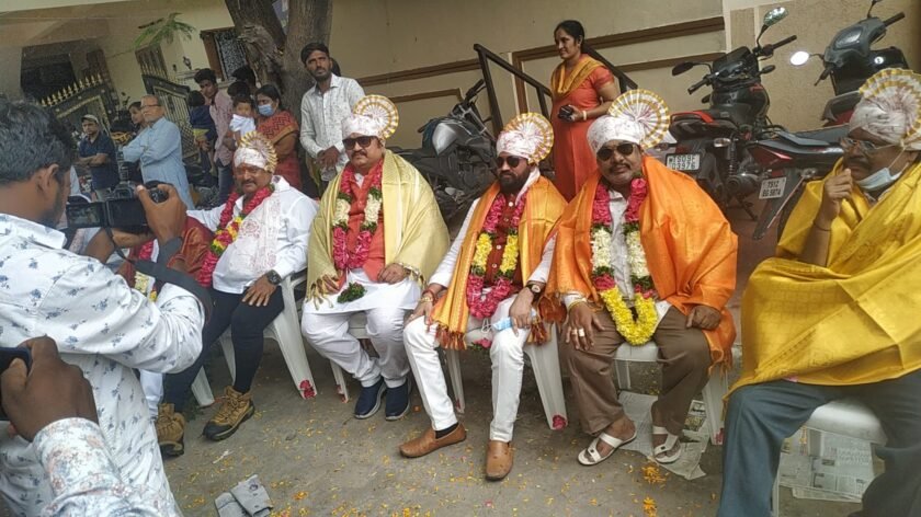Kumaraswamy dundra at Vinayaka puja