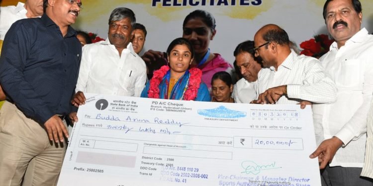 Aruna-Reddy-gymnastics feliciation