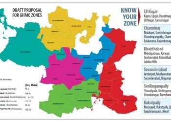 Greater Hyderabad Municipal Corporation Zonal Map Image