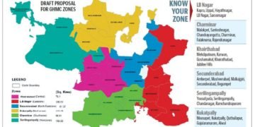 Greater Hyderabad Municipal Corporation Zonal Map Image