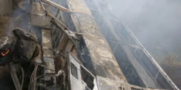 bihar bus charred