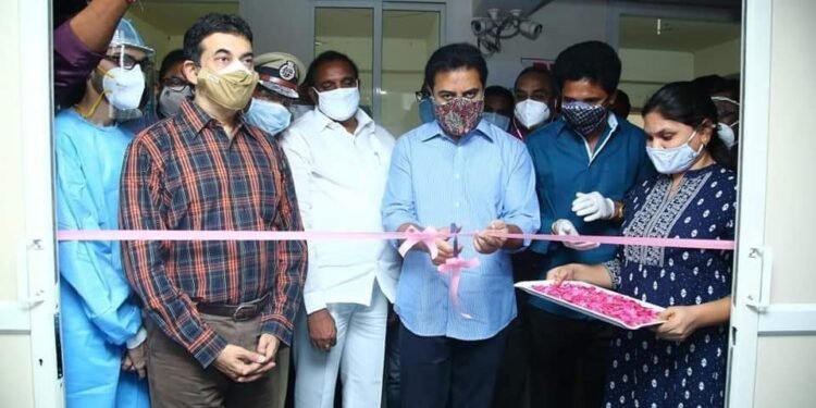 హైటెక్సిటీలో 100 పడకల కొవిడ్ కేంద్రం ప్రారంభం..