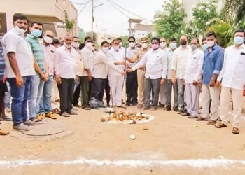 RCC బాక్స్ డ్రైన్ నిర్మాణ పనుల శంకుస్థాపన చేసిన- బేతి సుభాష్ రెడ్డి