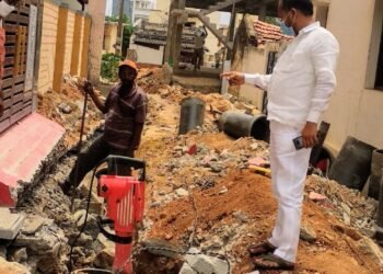 బొడుప్పల్ బయన్న నగర్ కాలనీలో నూతనంగా భూగర్భ డ్రైనేజీ