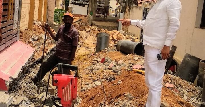 బొడుప్పల్ బయన్న నగర్ కాలనీలో నూతనంగా భూగర్భ డ్రైనేజీ