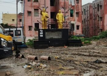 మహనీయుల విగ్రహాలకు అవమానమా