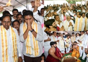 ఢిల్లీలో టీఆర్ఎస్ భవన్ కి భూమి పూజ