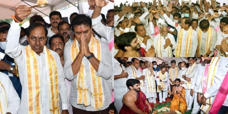 ఢిల్లీలో టీఆర్ఎస్ భవన్ కి భూమి పూజ