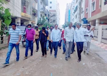 మాదాపూర్ డివిజన్ పరిధిలోని ప్రతి కాలనీ అభివృధి పనులు పక్కగా పూర్తి చేస్తాం-వి.జగదీశ్వర్ గౌడ్.