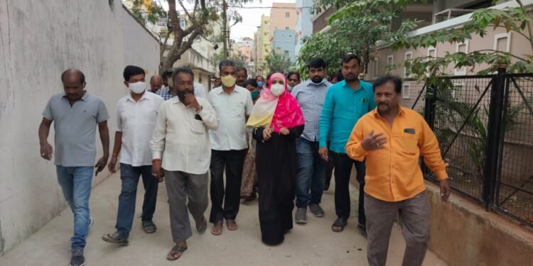 జనప్రియ నగర్ లో కార్పొరేటర్ పాదయాత్ర ….సబిహా గౌసుద్దీన్