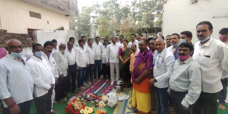 ప్రసన్ననగర్ లో కమ్యూనిటీ హాల్ శంకుస్థాపన కార్యక్రమానికి కార్పొరేటర్ శ్రీమతి రోజాదేవి రంగ రావు
