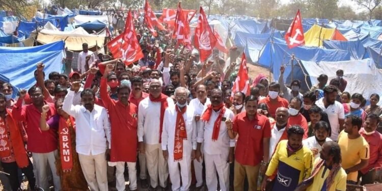పేదలకు మాటలతో నమ్మించి చేతలతో గొంతు కోస్తున్న ప్రభుత్వాలు-సిపిఐ రాష్ట్ర కార్యదర్శి చాడ వెంకట్ రెడ్డి ఆరోపణ