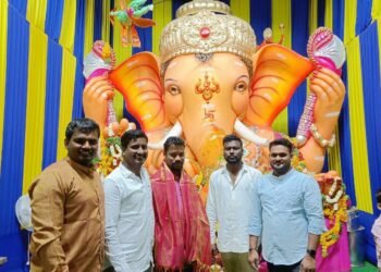 గణపతి పూజల్లో పాల్గొన్న అంబేద్కర్ సంఘం ప్రధాన కార్యదర్శి సూర్య కిరణ్