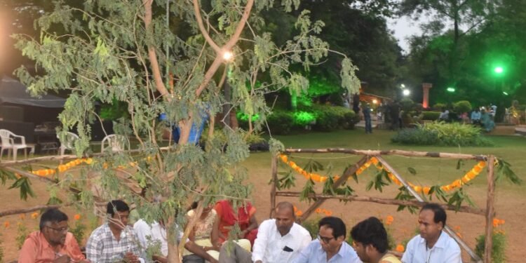 శిల్పారామంలో జమ్మి పూజ