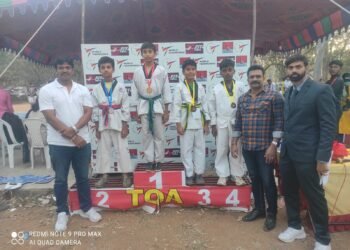 జిల్లా స్థాయి టైక్వాండో పోటీలో సత్తా చాటిన టెంపుల్ ఆఫ్ ఆర్ట్స్ క్రీడాకారులు