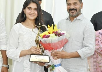 సీఎం ఏ.రేవంత్ రెడ్డిని కలిసిన అర్జున అవార్డు గ్రహీతలు