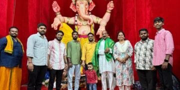 గుట్టల బేగంపేట్ వినాయకుడిని దర్శించుకున్న అడిషనల్‌ డీసీపీ జయరాం