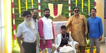 సెవెన్ సీస్ అధినేత కుమారుడి పంచ కట్టు వేడుక హాజరైన ప్రముఖులు….